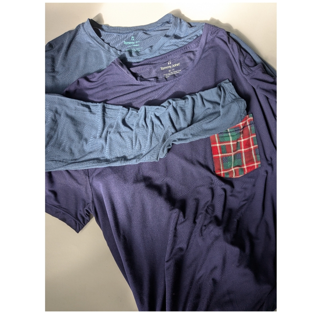 Bundle of Tommy John men's short sleeve and long sleeve shirt size medium